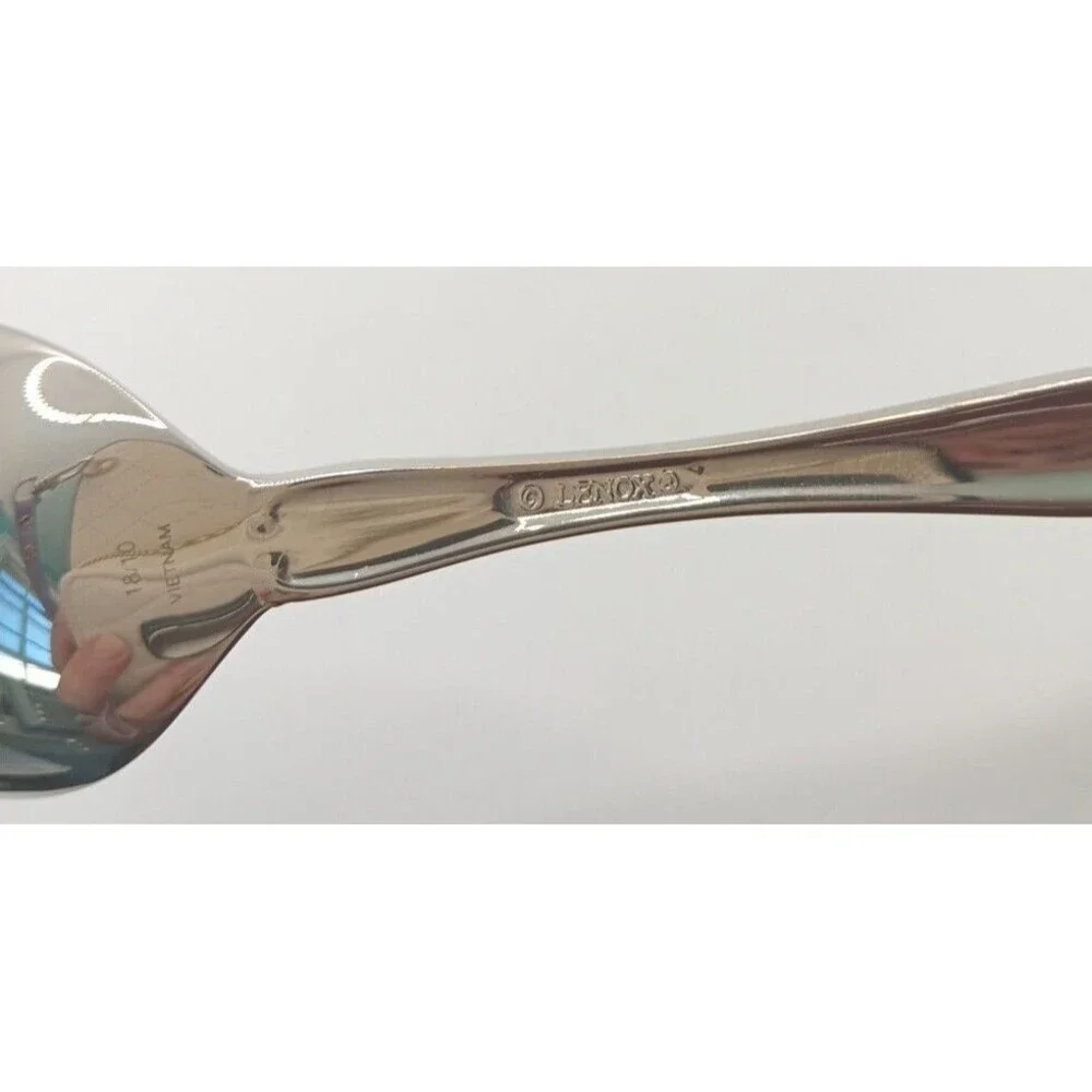 Lenox Holiday Holly & Berry Place Spoon Stainless 18/10 Flatware Vietnam NOS VTG